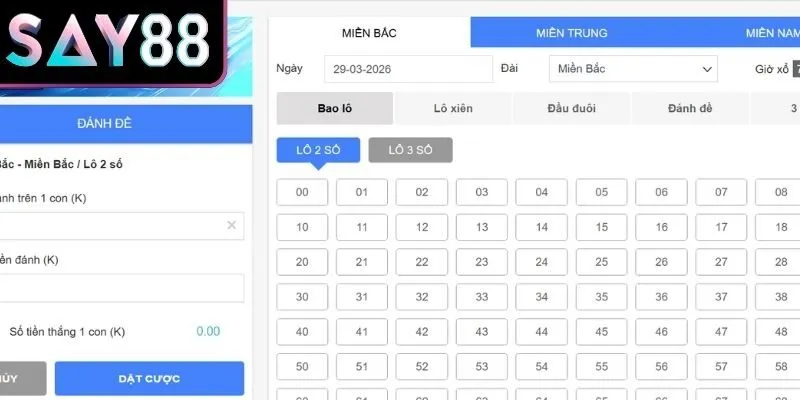 Khái niệm về cách đánh lô đề 3 miền Say88